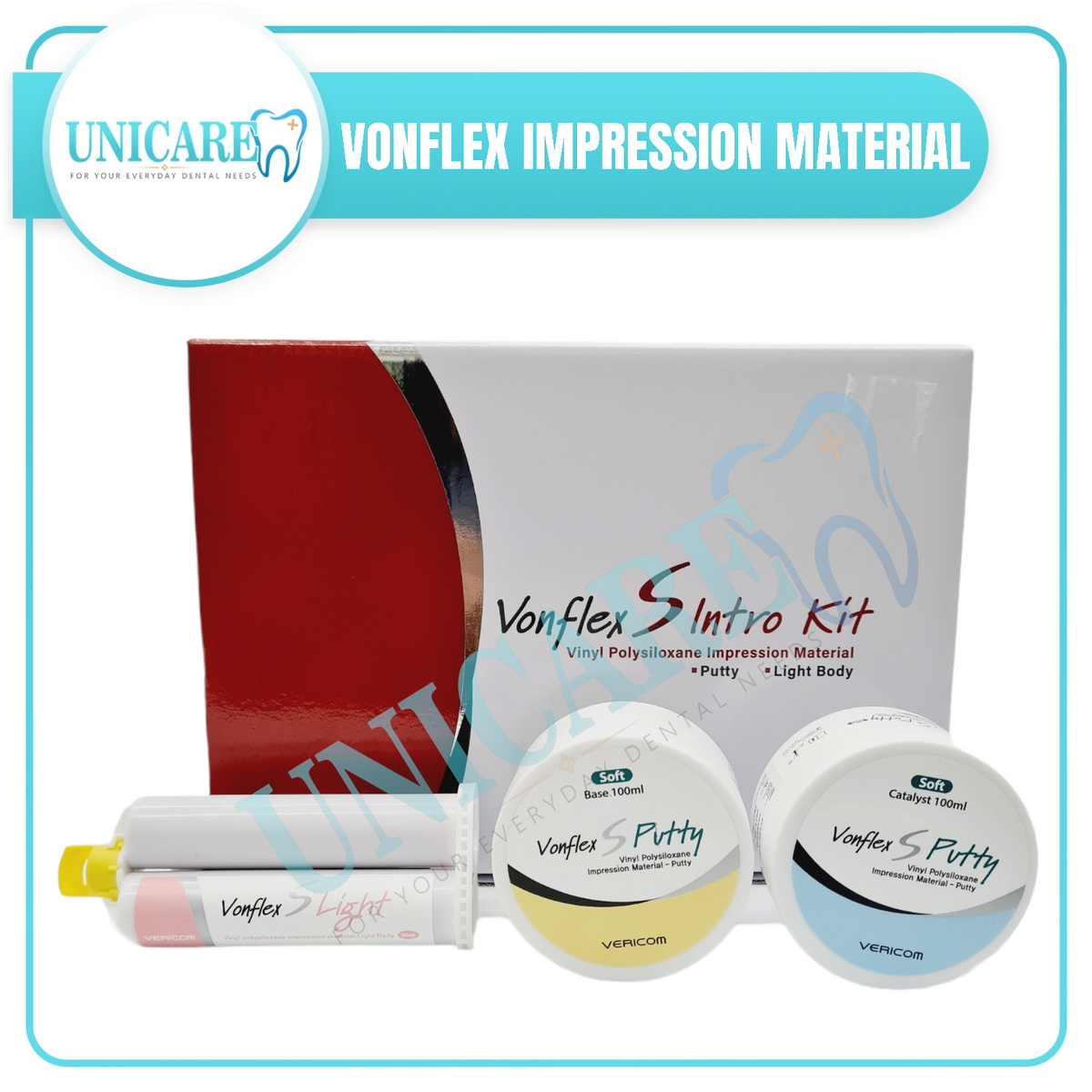 Vonflex Silicone Rubber Impression Unicare Dental Medical Supply
