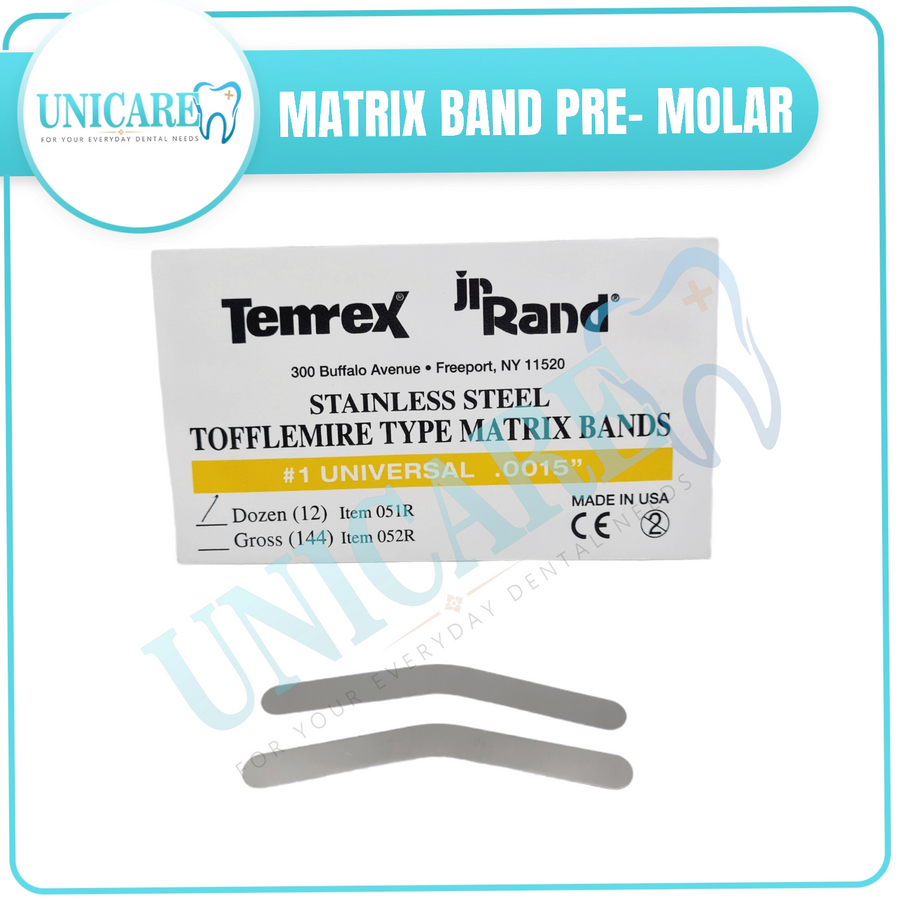 Matrix Band Numbers Matrix Band – Unicare Dental Medical Supply
