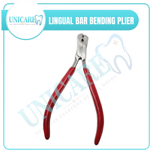 Lingual Bar Bending Plier (Rubber Handle)